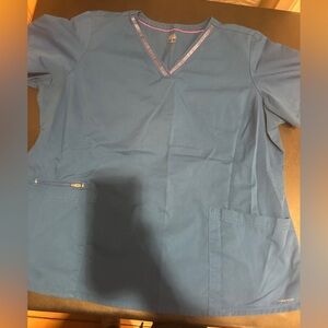 Blue Scrub Top